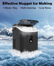COWSAR Nugget Ice Maker - Enjoy Chewable Pebble Ice Anywhere with This Compact and Efficient Countertop Machine!