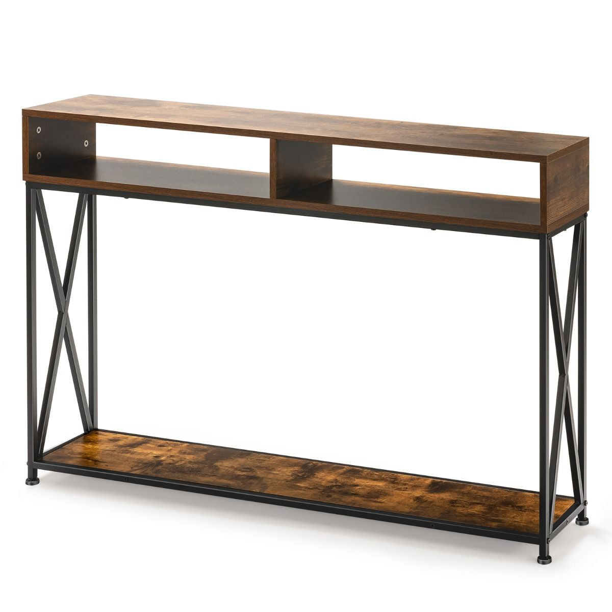 Chic Console Table for a Stylish Entryway - Elevate Your Home Decor with Industrial Elegance!