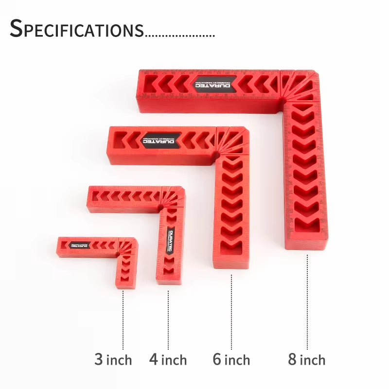 Transform Your Woodworking Projects with the Premium 90 Degree Right Angle Clamp and L-Square Holder Set - Available in Versatile 3", 4", 6", and 8" Sizes