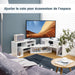 Elevate Your Home with Our Stylish 3-Piece Adjustable TV Stand for TVs Up to 49" - Versatile Design in Black, White, Coffee, or Grey