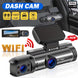 Experience Ultimate Road Safety with Our 1080P Dual Camera WiFi Dash Cam - Complete with Essential Black Box Accessories