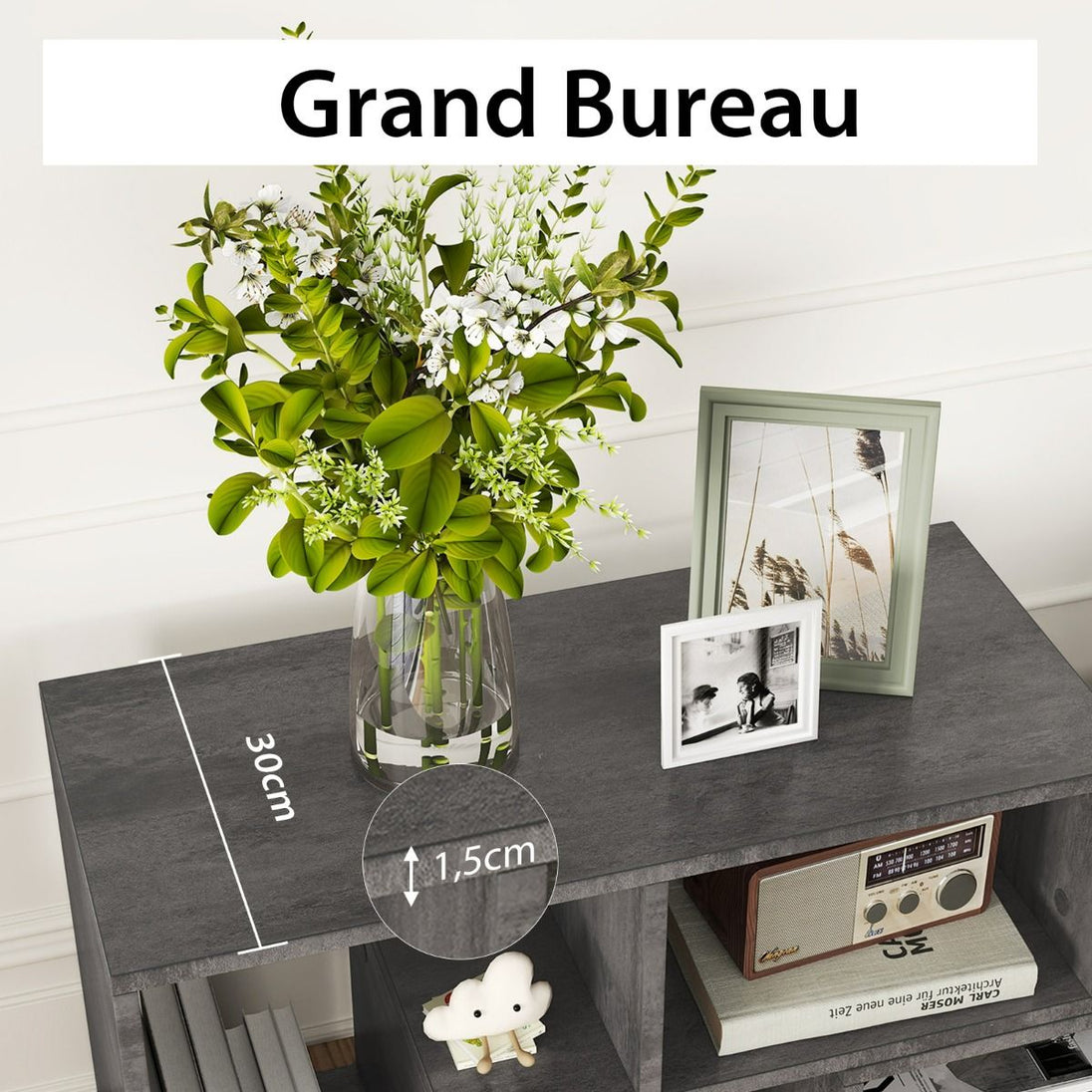 Elevate Your Home with Our Stylish 3-Piece Adjustable TV Stand for TVs Up to 49" - Versatile Design in Black, White, Coffee, or Grey