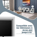 Elevate Your Home with Our Stylish 3-Piece Adjustable TV Stand for TVs Up to 49" - Versatile Design in Black, White, Coffee, or Grey
