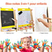 Tableau d'Art 3-en-1 Réglable pour Enfants - Stimulez la Créativité avec un Chevalet Pratique et Coloré pour les Petits Artistes