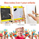 Tableau d'Art 3-en-1 Réglable pour Enfants - Stimulez la Créativité avec un Chevalet Pratique et Coloré pour les Petits Artistes