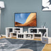Elevate Your Home with Our Stylish 3-Piece Adjustable TV Stand for TVs Up to 49" - Versatile Design in Black, White, Coffee, or Grey