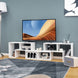 Elevate Your Home with Our Stylish 3-Piece Adjustable TV Stand for TVs Up to 49" - Versatile Design in Black, White, Coffee, or Grey
