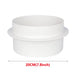 Premium Draft Blocker Ventilation Check Valve - Inline Ducting Damper Shutter for Kitchen & Home Air Control