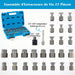 Débloquez vos projets avec notre Kit de 27 PCS Extracteurs de Vis et Boulons en Bleu/Orange - L'outil indispensable pour tous vos travaux de bricolage ! 💪🔧