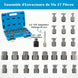 Débloquez vos projets avec notre Kit de 27 PCS Extracteurs de Vis et Boulons en Bleu/Orange - L'outil indispensable pour tous vos travaux de bricolage ! 💪🔧