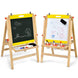 Tableau d'Art 3-en-1 Réglable pour Enfants - Stimulez la Créativité avec un Chevalet Pratique et Coloré pour les Petits Artistes