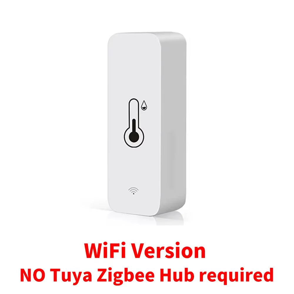 Revolutionize Your Home Monitoring with the Smart WiFi Temperature & Humidity Sensor - Effortless Zigbee Security for Alexa & Google Home