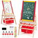 Éveillez la créativité de vos enfants avec notre Chevalet 3 En 1 : Tableau magnétique, rouleau de papier et plus encore ! Dimensions idéales pour des heures de plaisir artistique !