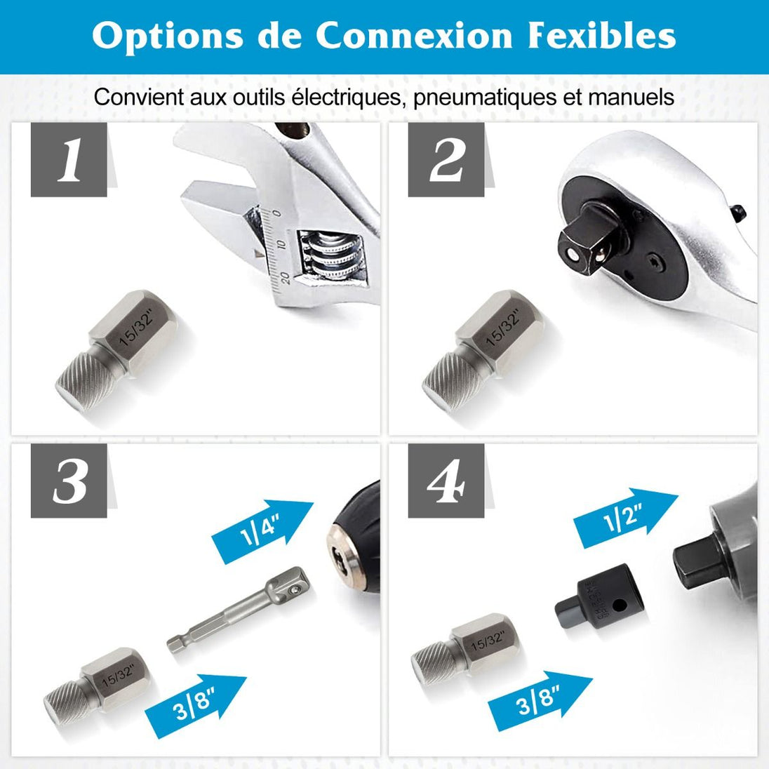Débloquez vos projets avec notre Kit de 27 PCS Extracteurs de Vis et Boulons en Bleu/Orange - L'outil indispensable pour tous vos travaux de bricolage ! 💪🔧