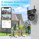 4K Ultra HD 8MP WiFi PTZ Outdoor Camera with Dual Lens & AI Auto Tracking - Advanced IP CCTV Surveillance with Audio & Video