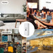 Revolutionize Your Home Monitoring with the Smart WiFi Temperature & Humidity Sensor - Effortless Zigbee Security for Alexa & Google Home