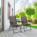 Elevate Your Outdoor Gatherings with Our Stylish Set of 4 Adjustable Folding Chairs!