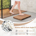 Tapis de Bain Antidérapant Imperméable en HIPS - Résistant à la Corrosion et à la Rouille, Blanc/Marron, Idéal pour Douche et Piscine
