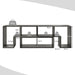 Elevate Your Home with Our Stylish 3-Piece Adjustable TV Stand for TVs Up to 49" - Versatile Design in Black, White, Coffee, or Grey