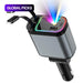 Transform Your Drive: 4-In-1 66W Retractable Car Charger with Star Projector Night Light & LED Ceiling Lights - Perfect for iPhone & Samsung!