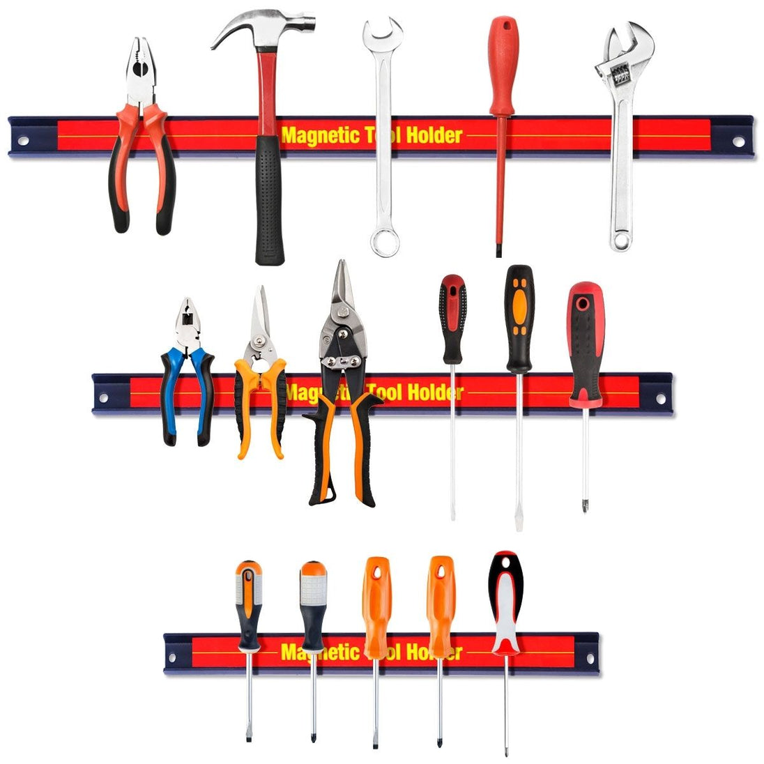 Transform Your Garage with Our Versatile Magnetic Tool Holder - Available in 8", 12", 18", and 60cm Lengths for Ultimate Organization!