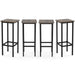Transformez votre intérieur avec ce lot de 4 tabourets de bar rustiques de 72 cm - Design industriel en métal et bois, parfaits pour votre cuisine ou votre coin bar ! 🍂✨