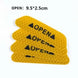 Enhance Your Ride with 4PCS Reflective Warning Stickers for Car Eyebrows – Stylish and Safe Diamond Wheel Design!