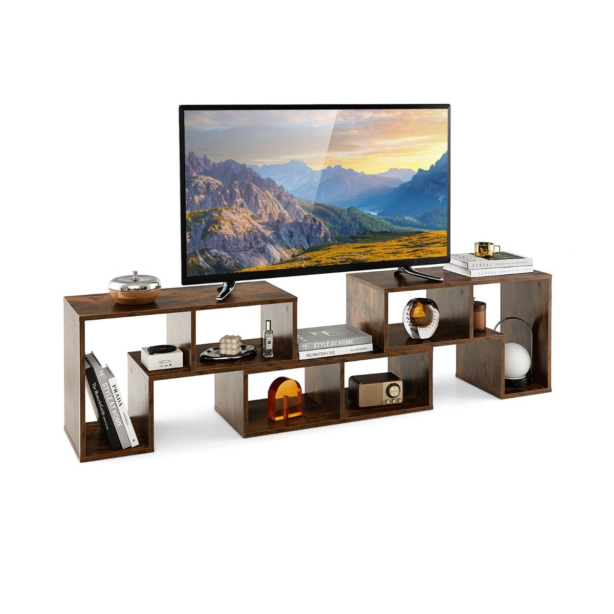 Elevate Your Home with Our Stylish 3-Piece Adjustable TV Stand for TVs Up to 49" - Versatile Design in Black, White, Coffee, or Grey