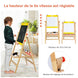 Tableau d'Art 3-en-1 Réglable pour Enfants - Stimulez la Créativité avec un Chevalet Pratique et Coloré pour les Petits Artistes