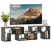 Elevate Your Home with Our Stylish 3-Piece Adjustable TV Stand for TVs Up to 49" - Versatile Design in Black, White, Coffee, or Grey