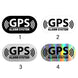 16x8 cm Waterproof Multicolor GPS Tracking Alarm Sticker - Reflective Warning Decal for Your Car