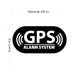 16x8 cm Waterproof Multicolor GPS Tracking Alarm Sticker - Reflective Warning Decal for Your Car