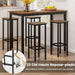 Transformez votre intérieur avec ce lot de 4 tabourets de bar rustiques de 72 cm - Design industriel en métal et bois, parfaits pour votre cuisine ou votre coin bar ! 🍂✨