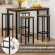 Transformez votre intérieur avec ce lot de 4 tabourets de bar rustiques de 72 cm - Design industriel en métal et bois, parfaits pour votre cuisine ou votre coin bar ! 🍂✨