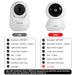 5MP WiFi Indoor Security Camera with Smart Automatic Tracking - Perfect Baby Monitor for Your Smart Home