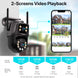 4K Ultra HD 8MP WiFi PTZ Outdoor Camera with Dual Lens & AI Auto Tracking - Advanced IP CCTV Surveillance with Audio & Video