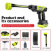 Power Up Your Cleaning with the SEESE Cordless Pressure Washer & Charger Base - Perfect for Cars, Homes, and Gardens!