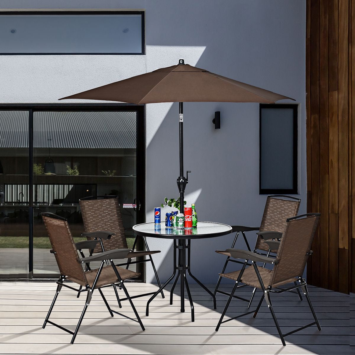 Elevate Your Outdoor Gatherings with Our Stylish Set of 4 Adjustable Folding Chairs!