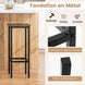 Transformez votre intérieur avec ce lot de 4 tabourets de bar rustiques de 72 cm - Design industriel en métal et bois, parfaits pour votre cuisine ou votre coin bar ! 🍂✨