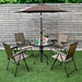 Elevate Your Outdoor Gatherings with Our Stylish Set of 4 Adjustable Folding Chairs!