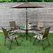 Elevate Your Outdoor Gatherings with Our Stylish Set of 4 Adjustable Folding Chairs!