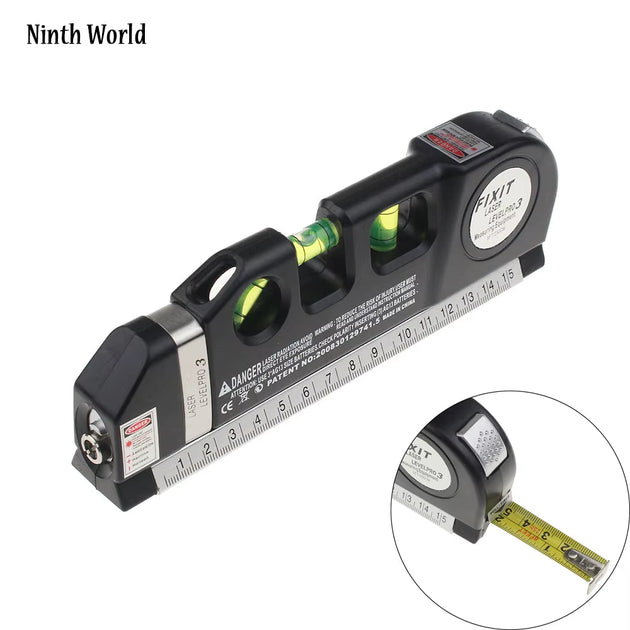 Achieve Precision with the 8Ft/25M Laser Level - Dual Horizontal & Vertical Measurement Tool for Perfect Alignments