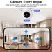 5MP WiFi Indoor Security Camera with Smart Automatic Tracking - Perfect Baby Monitor for Your Smart Home