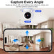 5MP WiFi Indoor Security Camera with Smart Automatic Tracking - Perfect Baby Monitor for Your Smart Home