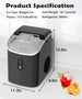 COWSAR Nugget Ice Maker - Enjoy Chewable Pebble Ice Anywhere with This Compact and Efficient Countertop Machine!