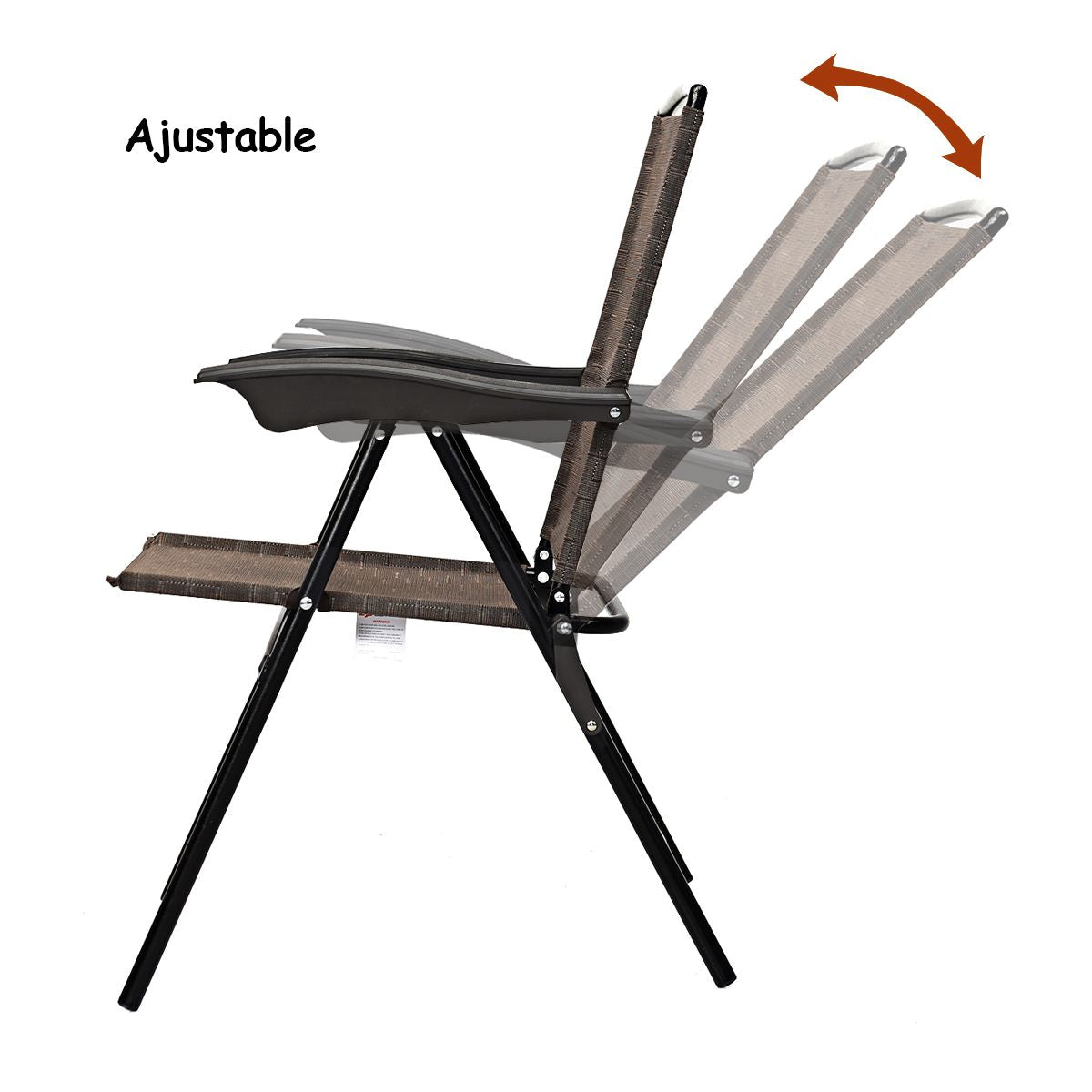 Elevate Your Outdoor Gatherings with Our Stylish Set of 4 Adjustable Folding Chairs!
