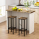 Transformez votre intérieur avec ce lot de 4 tabourets de bar rustiques de 72 cm - Design industriel en métal et bois, parfaits pour votre cuisine ou votre coin bar ! 🍂✨