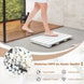 Tapis de Bain Antidérapant Imperméable en HIPS - Résistant à la Corrosion et à la Rouille, Blanc/Marron, Idéal pour Douche et Piscine