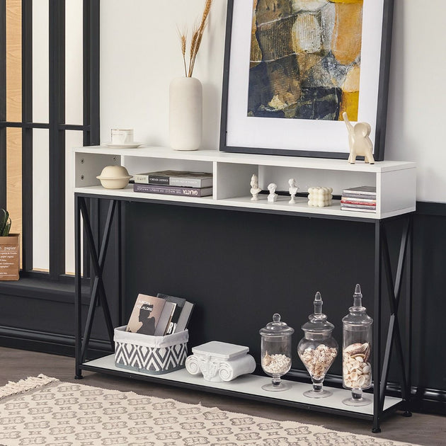 Chic Console Table for a Stylish Entryway - Elevate Your Home Decor with Industrial Elegance!