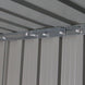 Transformez votre jardin avec notre abri en tôle galvanisée gris ! Parfait pour le rangement de vos outils avec double porte et aérations.